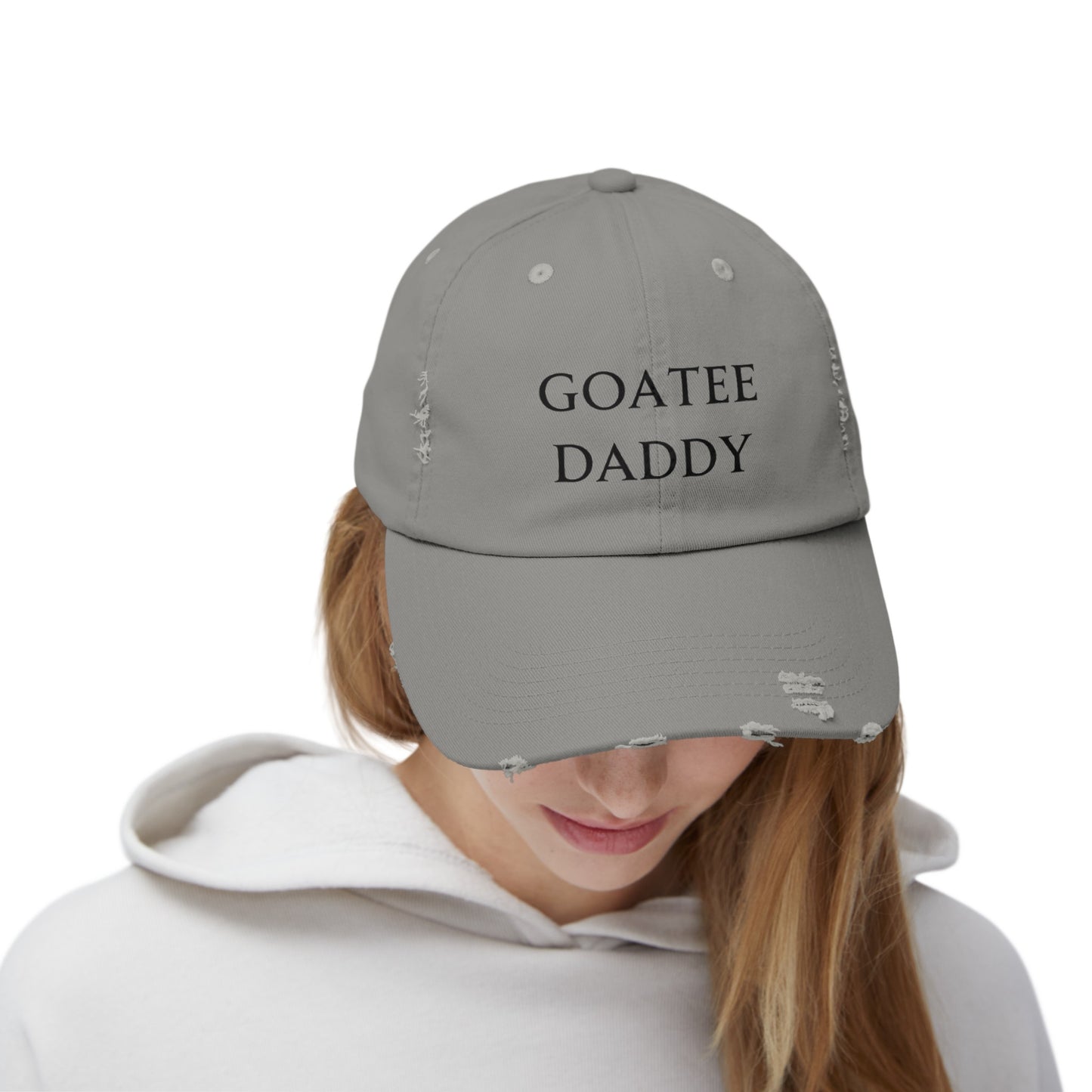 Goatee Daddy Distressed Cap