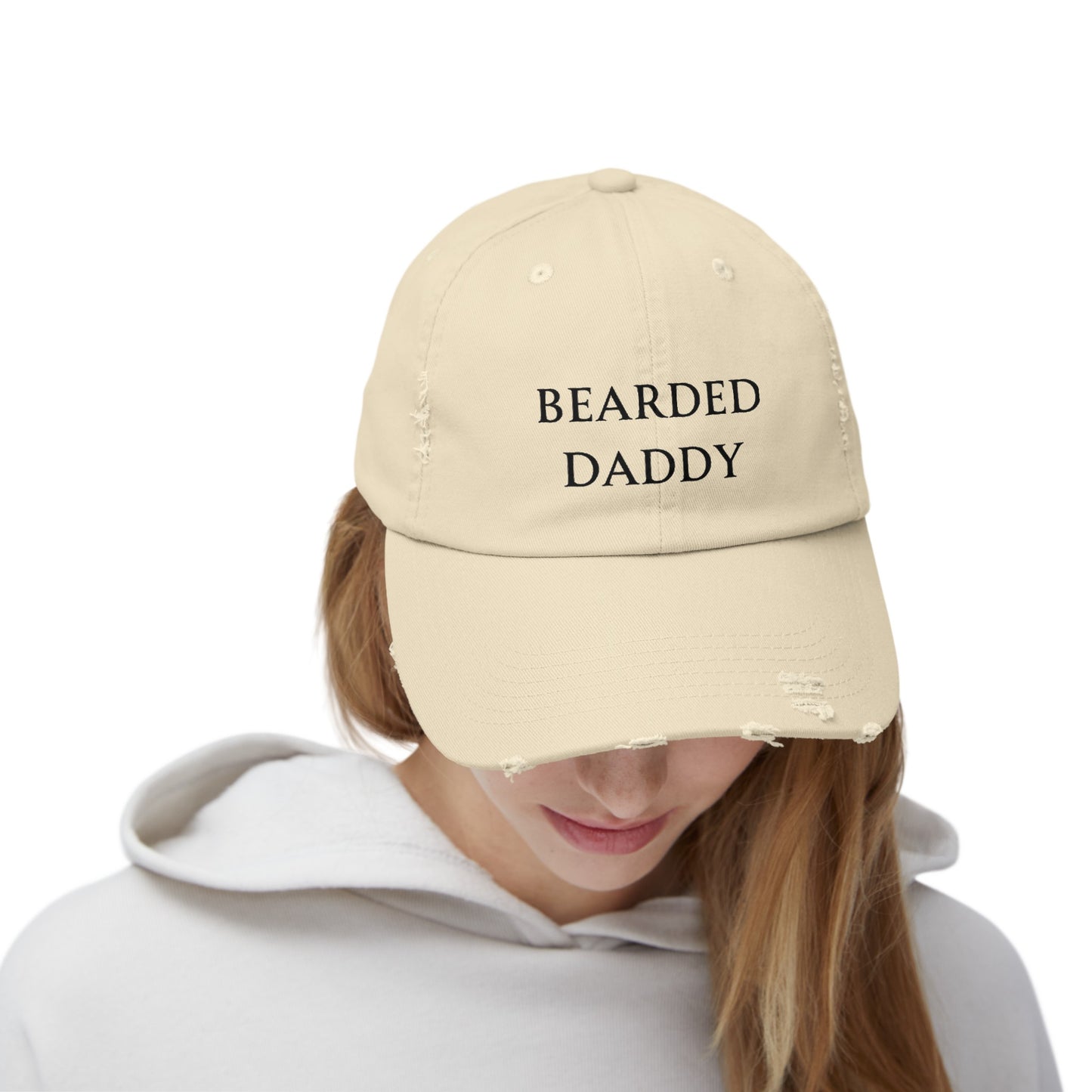 Bearded Daddy Distressed Cap